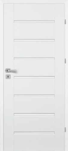 Toskania (TO/D, Bianco, sklo  biele LAKMAT (I))