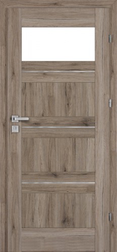 Inox S4 (S4/L, Pinia, sklo  biele LAKMAT (I))