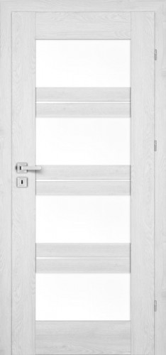 Inox S4 (S4/D, Silver, sklo  biele LAKMAT (I))