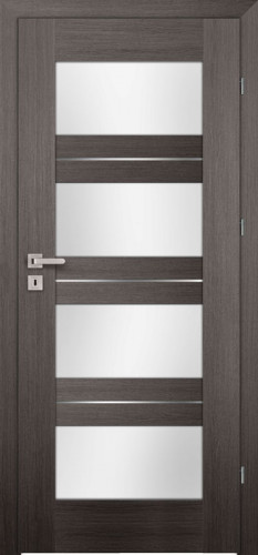 Inox S4 (S4/D, Grafit, sklo  biele LAKMAT (I))