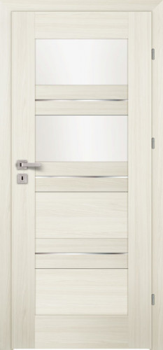 Inox S4 (S4/R, Magnólia, sklo  biele LAKMAT (I))