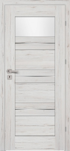 Inox S4 (S4/L, Alba, sklo  biele LAKMAT (I))