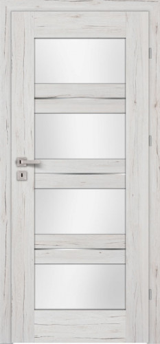 Inox S4 (S4/D, Alba, sklo  biele LAKMAT (I))