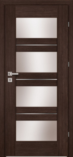 Inox S4 (S4/D, Fredo, sklo  biele LAKMAT (I))