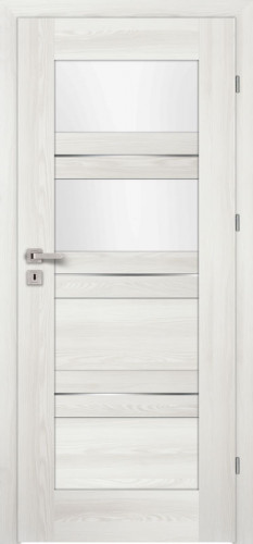 Inox S4 (S4/R, Platino, sklo  biele LAKMAT (I))