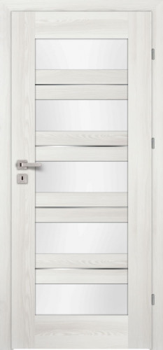 Inox S5 (S5/D, Platino, sklo  biele LAKMAT (I))
